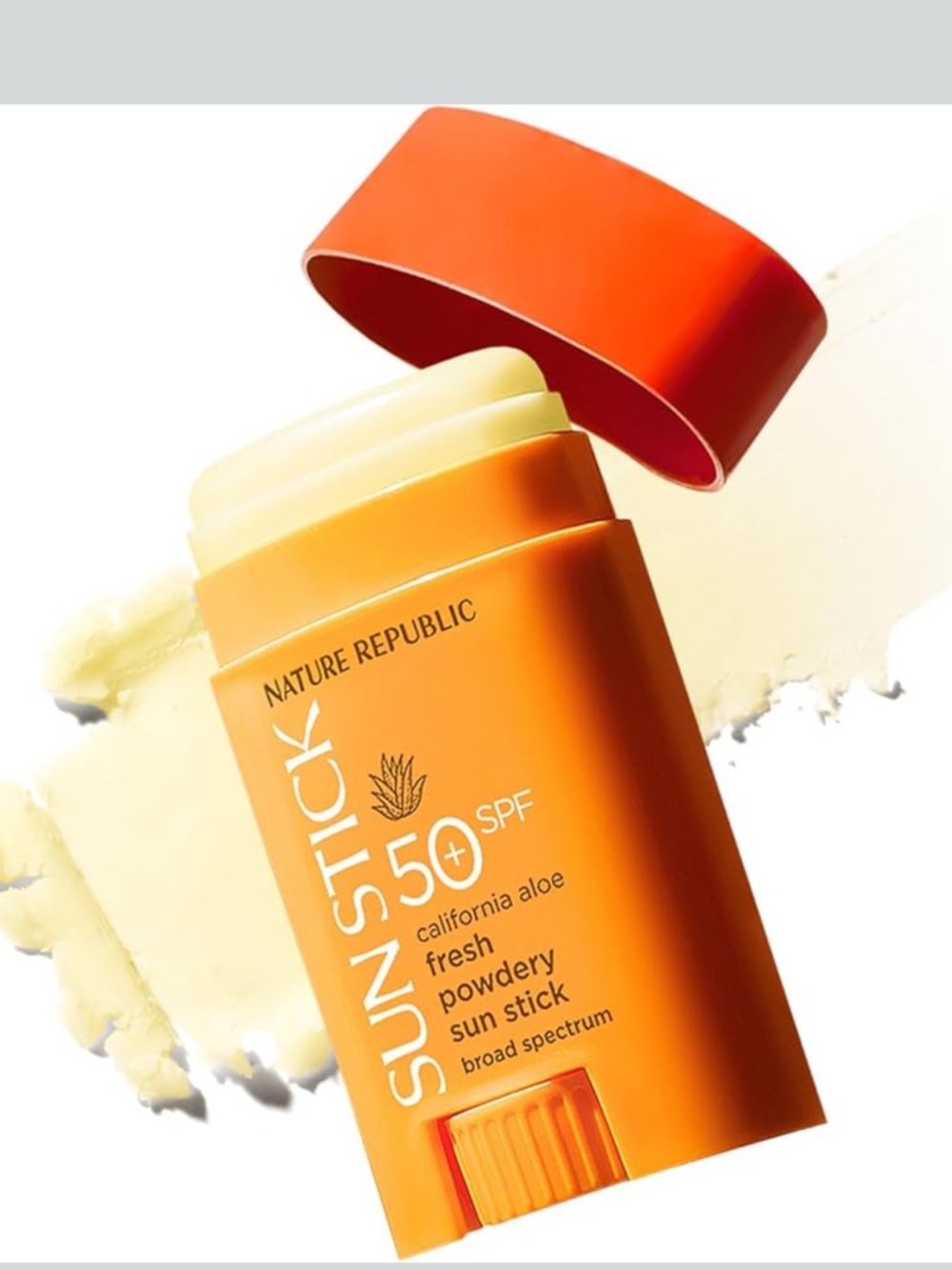 NatureRepublic California Aloe Fresh Powdery Sun Stick Sunscreen Travel Sunblock